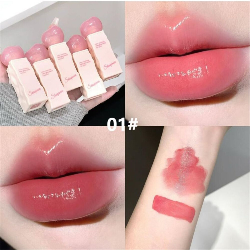 (Type#1) Shaqinuo Clear And Moist Mirror Lip Glaze Water Light Glass Lip Bare Face-image-OPC-PKGH99V-NEW