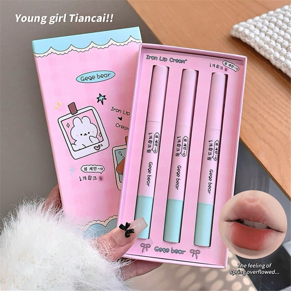 (Type#8) Gege Bear Velvet Fog Iron Lip Cream Not Easy To Stick Cup Air Cushion Lip Cream-image-OPC-PKGH99N-NEW