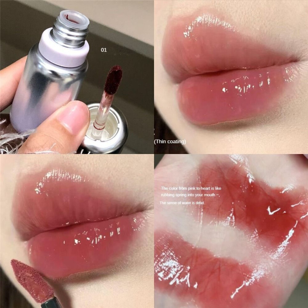 (Type#1) Pinkyfocus Beautiful Mirror Luster Lip Glaze Moisturizing Water Light Glass Lip-image-OPC-PKGH9M8-NEW