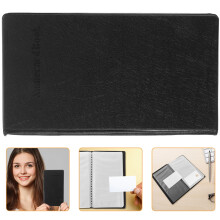 Hardcover Business Book 180 Cards Case Holder (Black) Holder