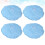 4 antistatischer Reinraumhut mit Netzfenster, Polyester, blau 8