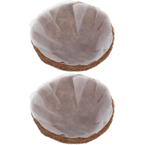 2Sets Multi Coconut Fiber Planter Liners Soft Breathable Basket Liners