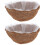 2Sets Multi Coconut Fiber Planter Liners Soft Breathable Basket Liners 8