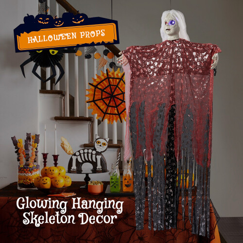 Living And Home (Red) Halloween Hanging Ghost 2