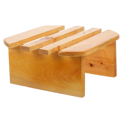 repositorio para pies de madera multifuncional para sauna