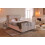 (Single, With Ottoman, Silver) Luna Velvet Bedframe with Memory Sprung Mattress 1