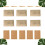 set buste carta kraft marrone chiaro l te 8