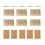 set buste carta kraft marrone chiaro l te 6