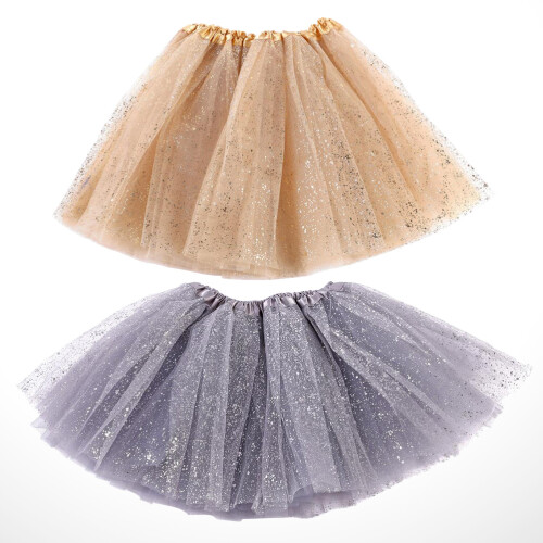 2 pezzi gonna tulle con paillettes per 3-8 anni 1