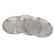 Set di colapasta in acciaio inossidabile 304, grande capacità, argento