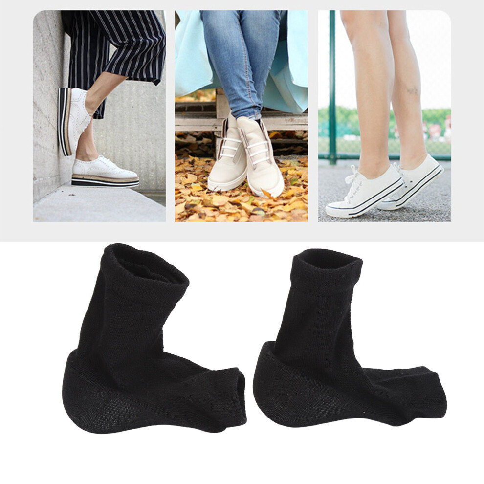 Height Increasing Sock Pads 3.5cm Thickened Insoles Dual Material Black 1 Pair