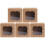 5Pcs Durable Brown Pastry Packaging Boxes Window Cake Wrapping Use 1