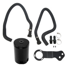 Baffled Oil Catch Can Tank Reservoir Kit Aluminium