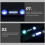 1Set Schwarze PVC Auto Ambientebeleuchtung Innenlichter 7