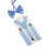 2lots Wide Solid Straight Suspenders Upfitter-Aqua blue color 1