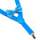 2lots Wide Solid Straight Suspenders Upfitter-Aqua blue color 5