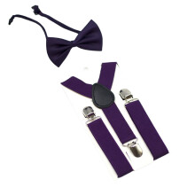 2lotsUnisex Fashion Suspenders Comfortable Trendy-Dark Purple