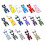 2lots Wide Solid Straight Suspenders Upfitter Hide-White 2