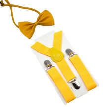 2lots Wide Suspenders Children Shirt Modern Holders-Egg yolk