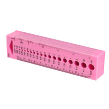 10Pcs Plastic Knitting Needle Gauge Ruler Set Portable Sewing & Measuring Tools