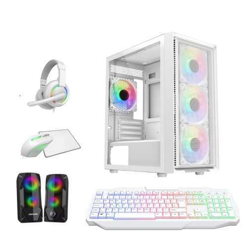 Fast Gaming PC Bundle Core i5 16GB Ram 1TB+128GB SSD GT730 4GB Win 11P +Speakers