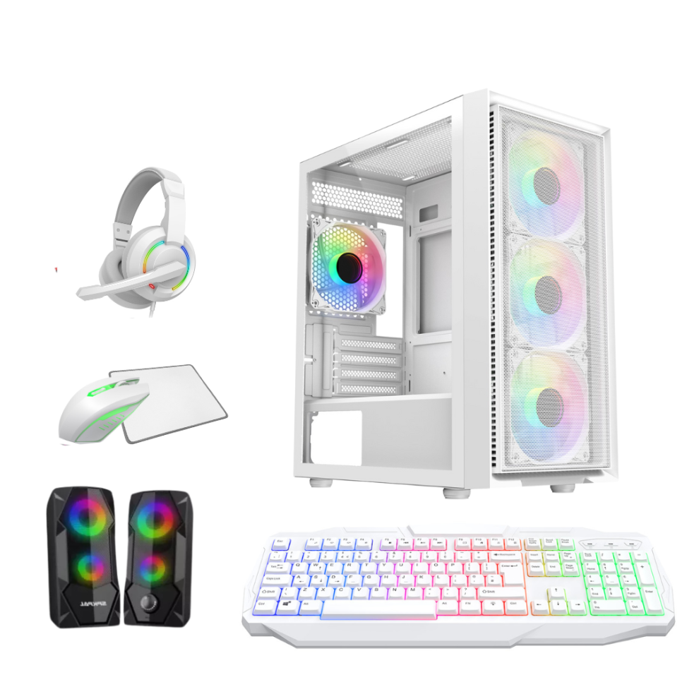 Ezztech Fast Gaming Pc Bundle Core I5 16Gb Ram 1Tb+128Gb Ssd Gt730 4Gb Win 11P +Speakers