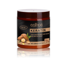 Masque Capillaire Réparateur à la Kératine et Noix - Pour Cheveux Secs et Rebelles