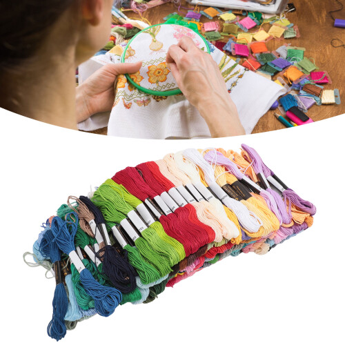 Fils à broder - 200 couleurs, 200 pièces