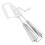 Easy Use White Hand Crank Egg Whisk Stainless Steel Kitchen Mixer 1