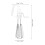 Easy Use White Hand Crank Egg Whisk Stainless Steel Kitchen Mixer 2