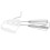 Easy Use White Hand Crank Egg Whisk Stainless Steel Kitchen Mixer 10