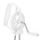 Easy Use White Hand Crank Egg Whisk Stainless Steel Kitchen Mixer 8