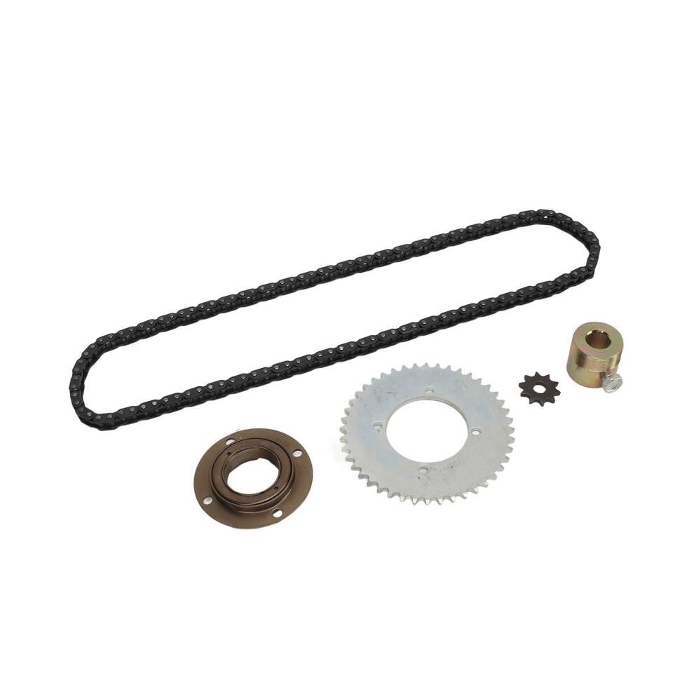 T8f 10T/44T Sprocket Chain Kit For Mini Motorcycle, 116 Links Steel Gold 4361349549404