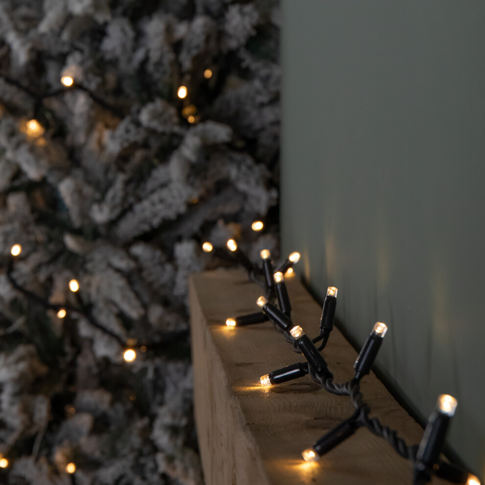 Premier 24M Set Of 300 Connectable String Lights With Warm Leds White