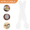 20Pièces Spatules Blanches En PP Accessoires Beauté Pour Crèmes 11