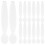 20Pièces Spatules Blanches En PP Accessoires Beauté Pour Crèmes 4