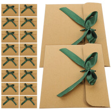 50Pièces Enveloppes Vertes En Kraft Pour Cartes De