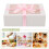 bakery box set with window for cupcakes muffins cakes egg tarts 11