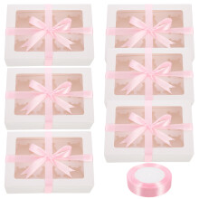 bakery box set with window for cupcakes muffins cakes egg tarts