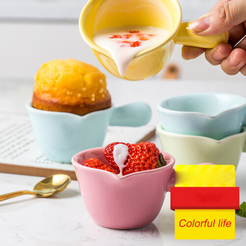pentola in 70 ml per latte e porridge con rosa 2