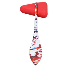 Multi-Functional Red Reflex Hammer, Zinc Alloy & ABS Medical Neurological Tool