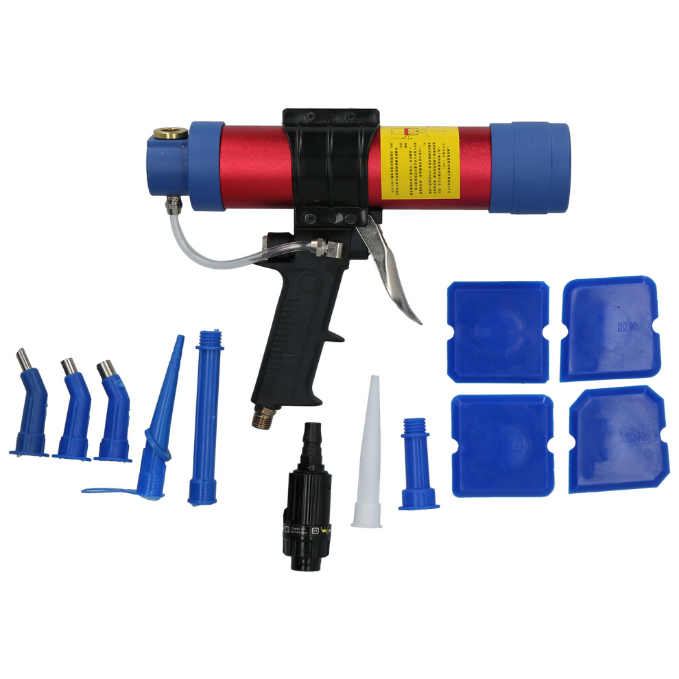 Pneumatic Glass Glue Gun Air Caulking Straight