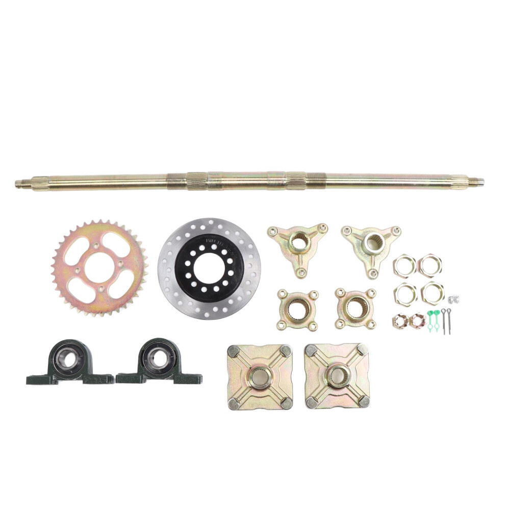 740Mm Go Kart Rear Axle Kit Heavy Duty Mount Brake 8320539310176