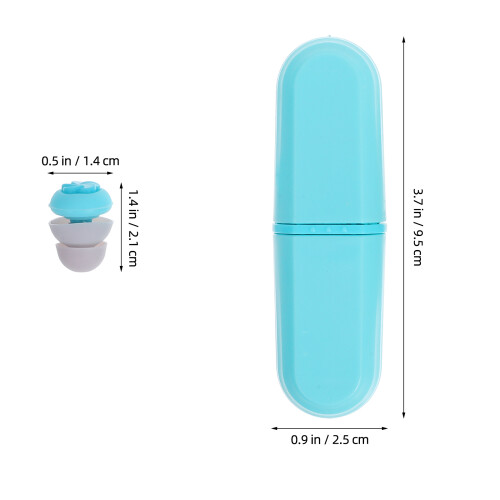 1Paires Bouchons Anti-Bruit Silicone Ciel 2