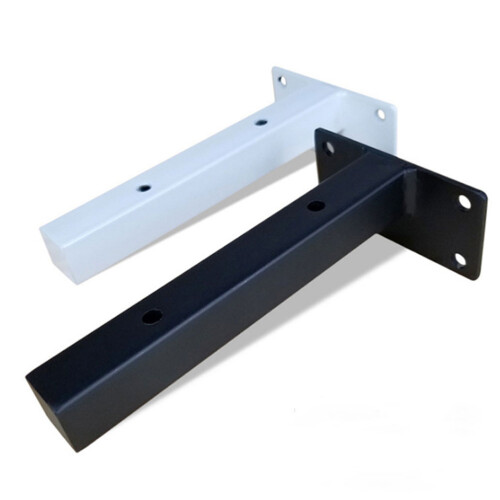 2Stk Wand Regalhalter Schwarz Eisen Wandboard Halterung 2