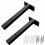 2Stk Wand Regalhalter Schwarz Eisen Wandboard Halterung 4