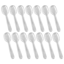 100 . cucharas plástico portátiles para pastel y fiesta