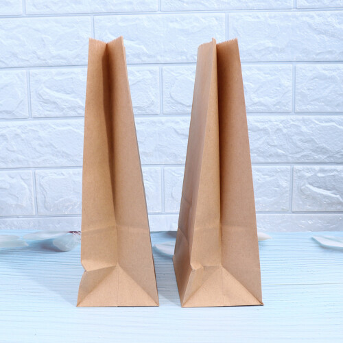 bolsa kraft 24x13x8 cm cuadrado 100 para comida 2