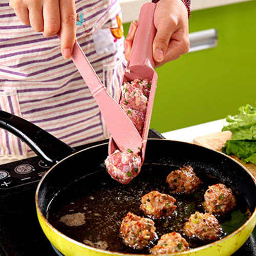 8Sets Fish Ball Meat Maker Kit Double-End Spoons for Uniform Meatballs 2