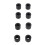 Maker 3 Compatible Rubber Rollers Set 8pcs with 16 Fixing Ring Included 13
